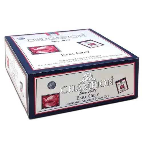 Champion Earl Grey Bardak Poşet 100 Adet (Bergamot - Tomurcuk Çayı)