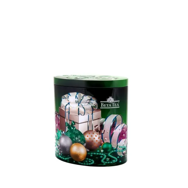 Green Oval Metal Ambalaj 50 gr