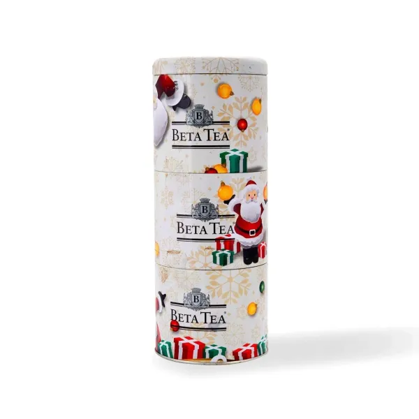 Santa Claus Metal Ambalaj 3 x 100 GR (Seylan Çayı - Ceylon Tea)