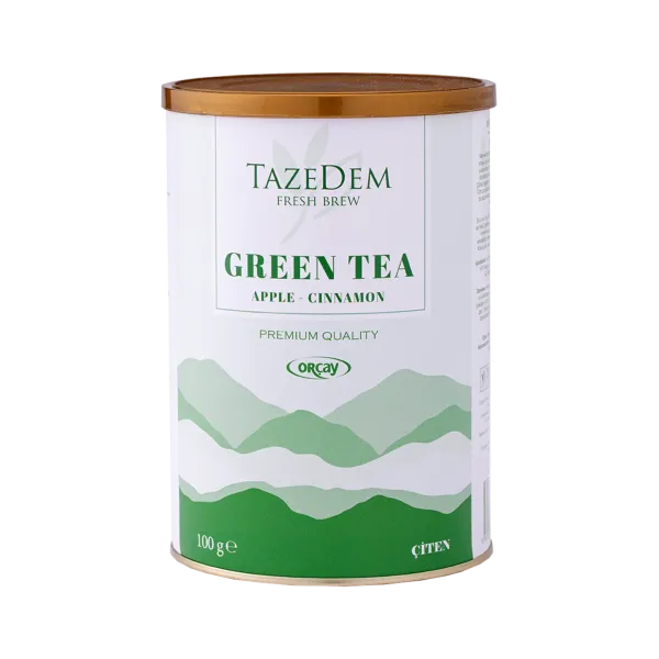 Tazedem Yeşil Çay (Elma-Tarçın) - 100 Gr.