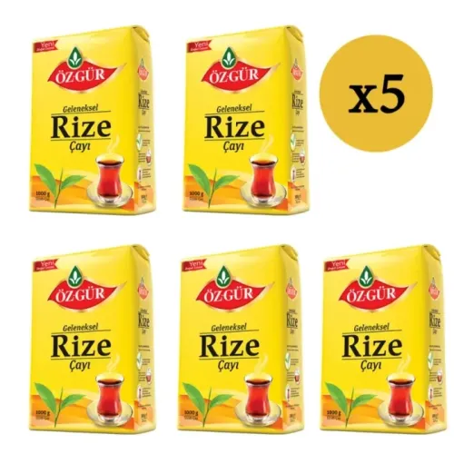 ÖZGÜR Rize Çayı 1000 Gr x 5 Adet