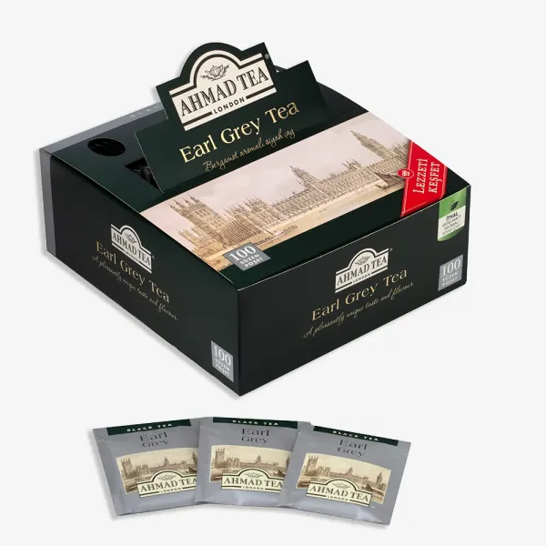 AHMAD TEA Earl Grey Bardak Poşet Çay 100’lü 200 G