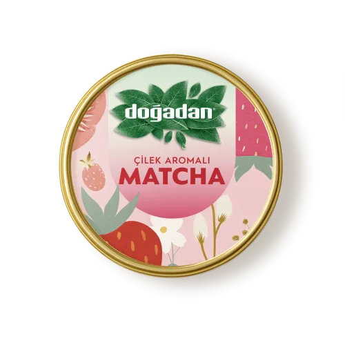 Doğadan Çilek Aromalı Matcha