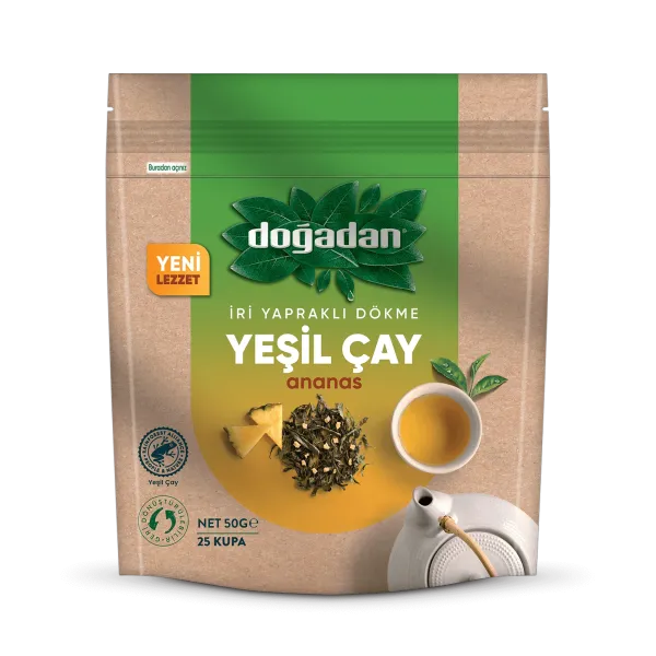 Doğadan Dökme Yeşil Çay Ananas