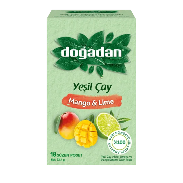 Doğadan Yeşil Çay Mango & Lime