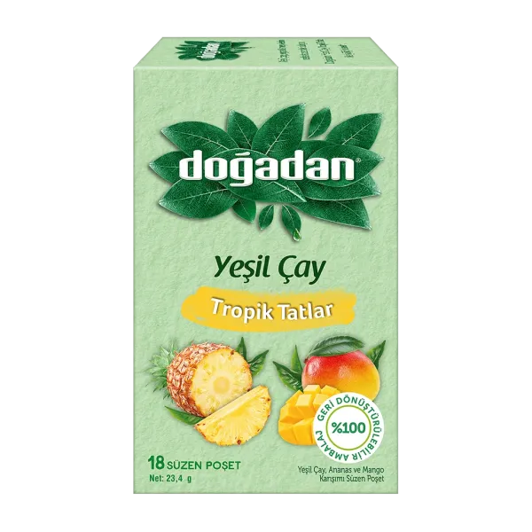 Doğadan Yeşil Çay Tropik Tatlar