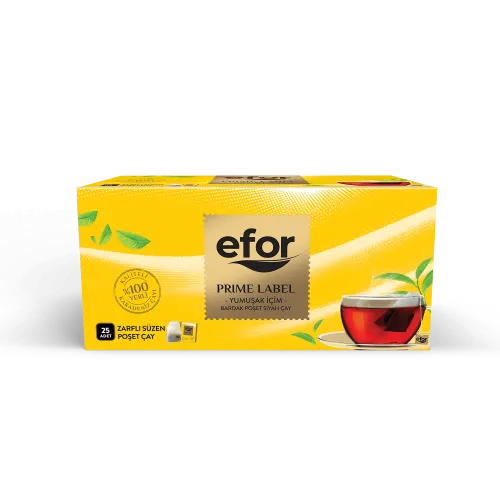 Efor Çay Prime Label Süzen Poşet Çay (25 Adet)
