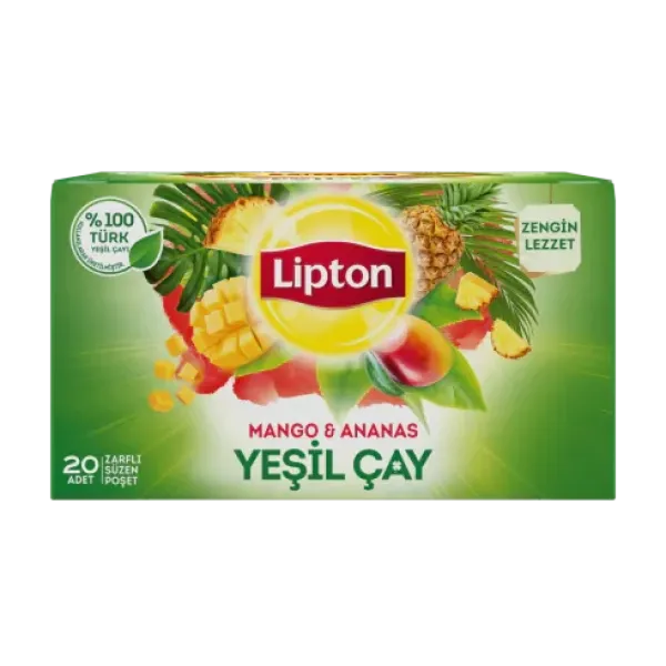 Lipton Mango ve Ananaslı Yeşil Çay 20'li