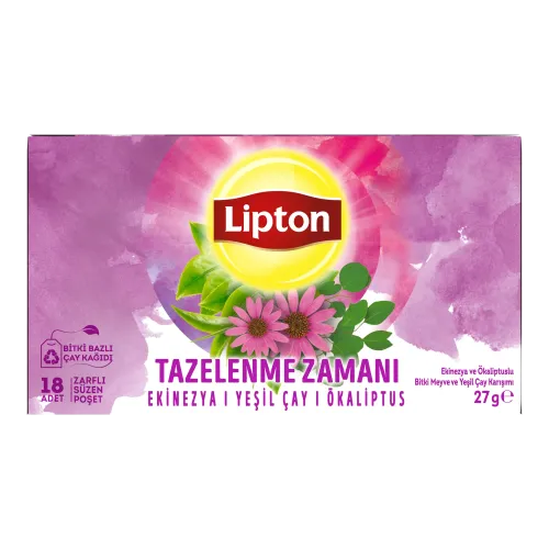 Lipton Tazelenme Zamanı Ekinezya, Yeşil Çay & Okaliptüs 18'li