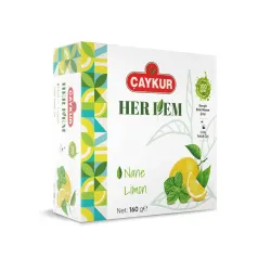 Çaykur Herdem Yeşil Nane Limon Çayı Süzen Poşet 160 Gr